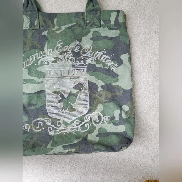American eagle outfitters camo canvas tote bag - Picture 3 of 10